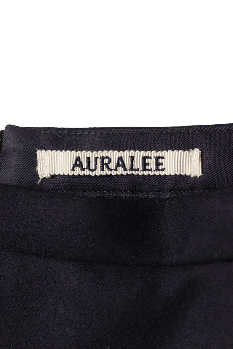 Auralee Wool Melton Navy Skirt Size 0