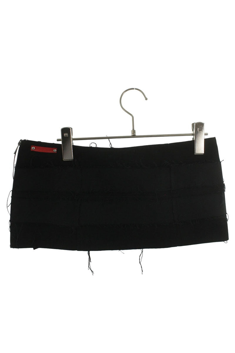 Vintage LATUI ATELIER Black Denim Skirt Size S