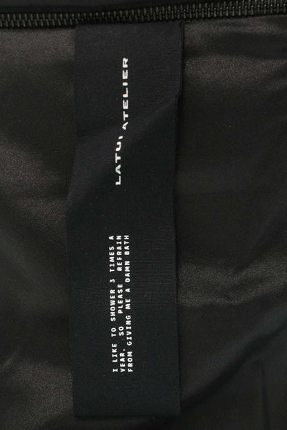 Vintage LATUI ATELIER Black Denim Skirt Size S