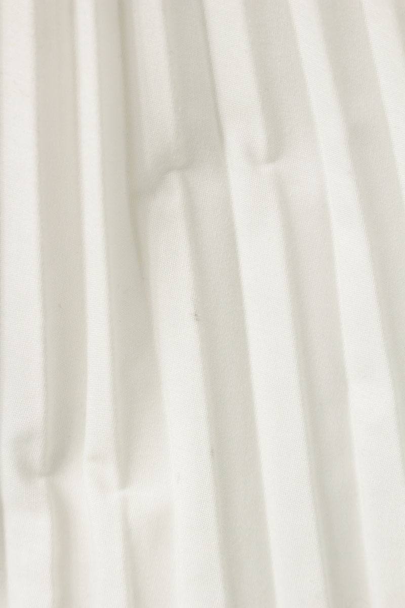 Sacai Side Zip Pleated Skirt White/Off-White Size 2