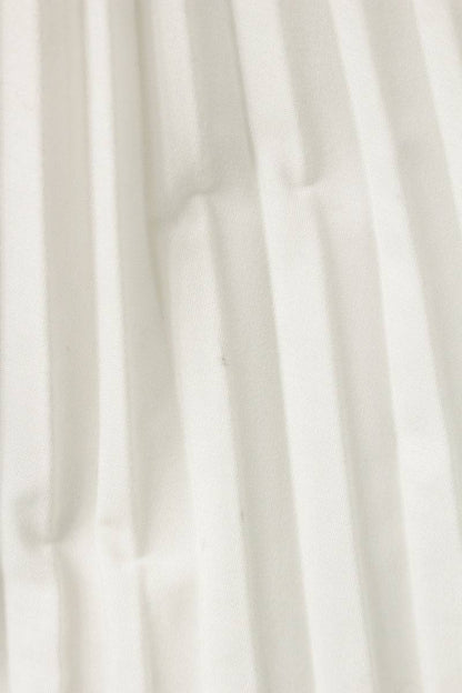 Sacai Side Zip Pleated Skirt White/Off-White Size 2