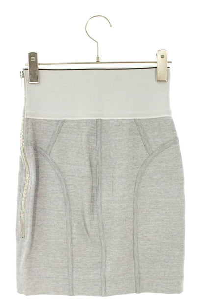 Alexander Wang Gray Tight Knit Midi Skirt Size XS