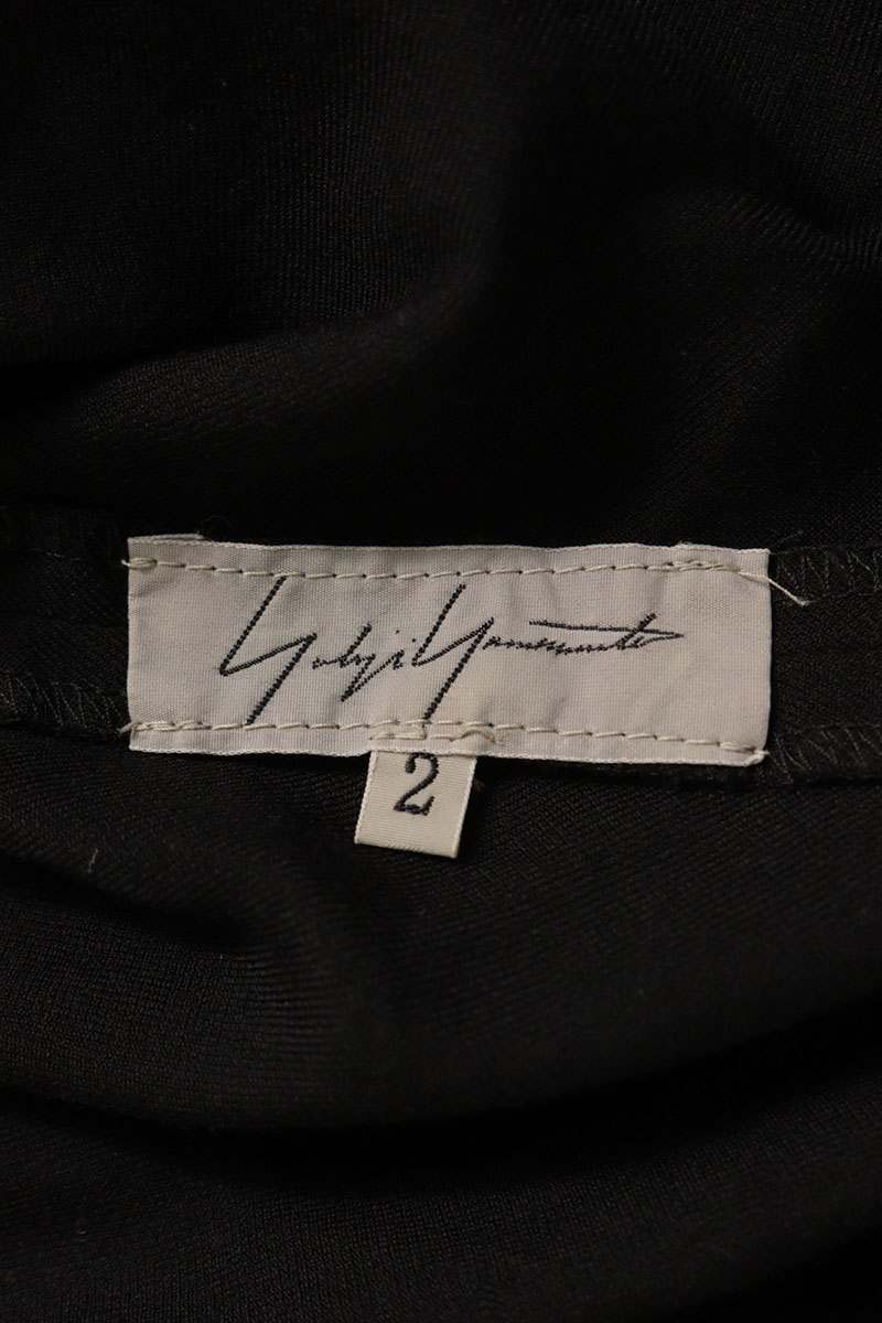 Yohji Yamamoto Rayon Cotton Skirt Black Size 2