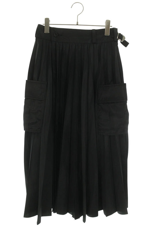 Sacai 23SS Nylon Twill Side Pocket Pleated Skirt Size 1