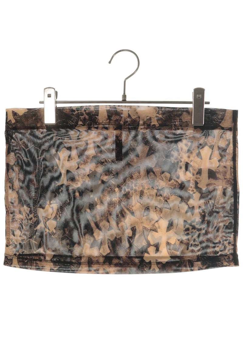 Chrome Hearts Brown All-Over Cross Pattern Skirt Size M