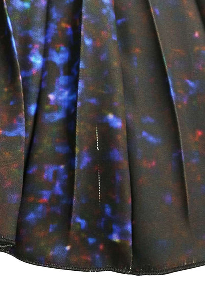 Maison Margiela Neon Print Accordion Skirt Multi Size 38