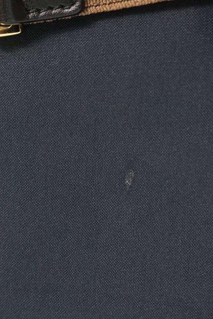 Miu Miu Belted Logo Patch Navy Mini Skirt Size 36