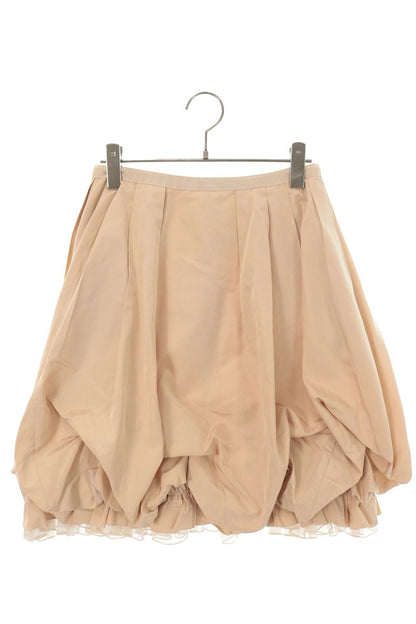 Vintage Beige Silk Balloon Skirt Size 38