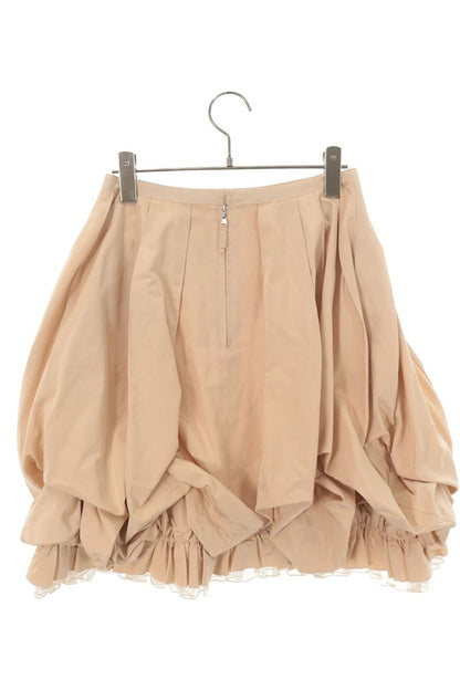 Vintage Beige Silk Balloon Skirt Size 38