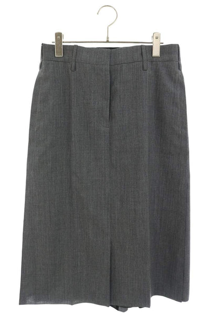 Jil Sander Gray Wool Midi Skirt Size 32