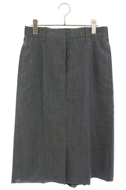 Jil Sander Gray Wool Midi Skirt Size 32
