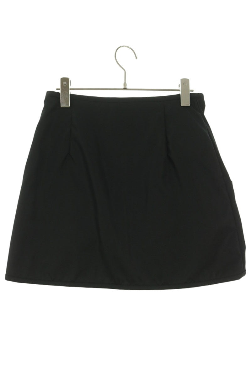 Prada Re-Nylon Multi-Pocket Triangle Logo Skirt Size 40