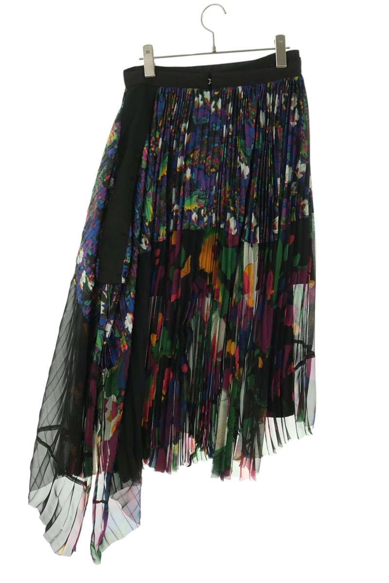 Sacai All-Over Pattern Asymmetric Multi Polyester Size 2