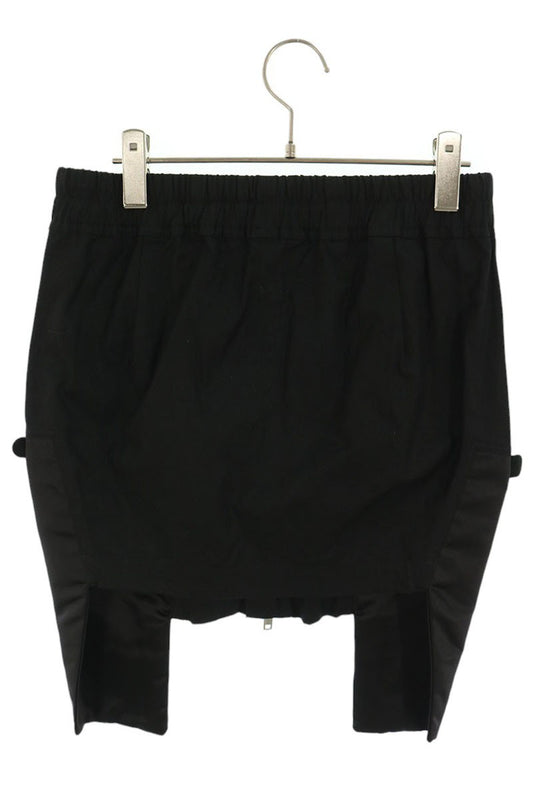 Rick Owens Bauhaus Center Zip Skirt Black Size 40