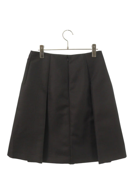 JILSANDER Pleated Polyester Wide Skirt Gray Size 38