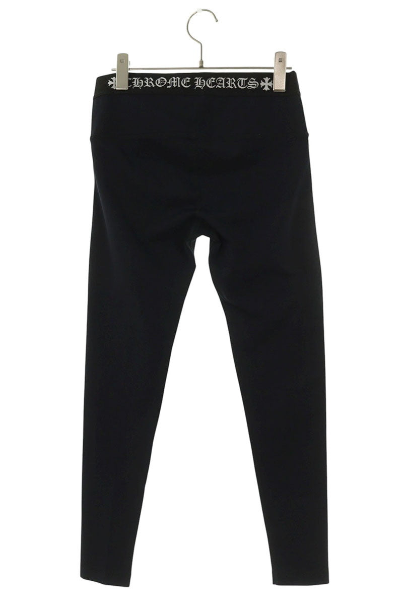 Chrome Hearts Waist Logo Yoga Leggings Black Size M