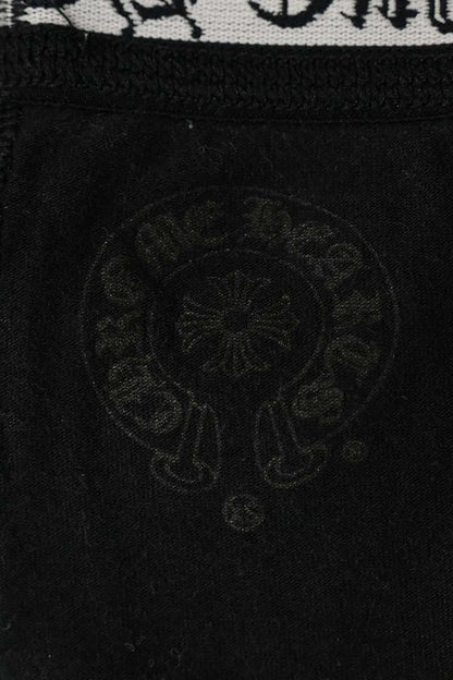 Chrome Hearts Horseshoe Print Black Leggings Size XS