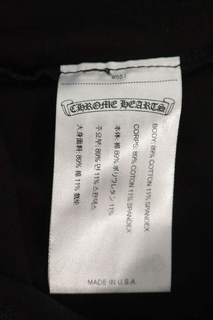 Chrome Hearts Side Logo Print Leggings Black White Size S