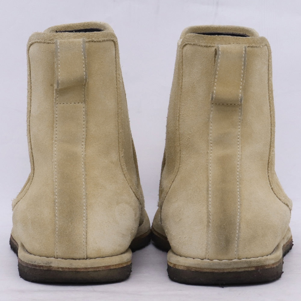 LOEWE Suede Chelsea Side-Gore Boots Beige Size EU 41