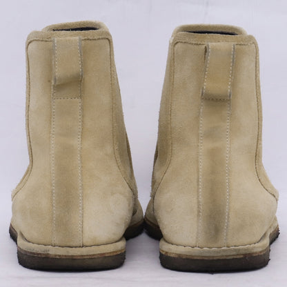 LOEWE Suede Chelsea Side-Gore Boots Beige Size EU 41