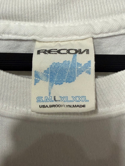 RECON Multi Graffiti Logo T-Shirt White Size L