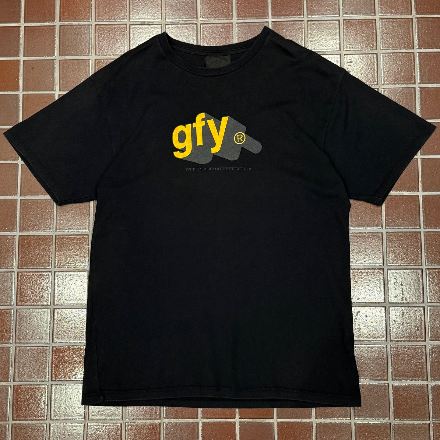 Undercover 00's graphic print short sleeve tee shirt Black