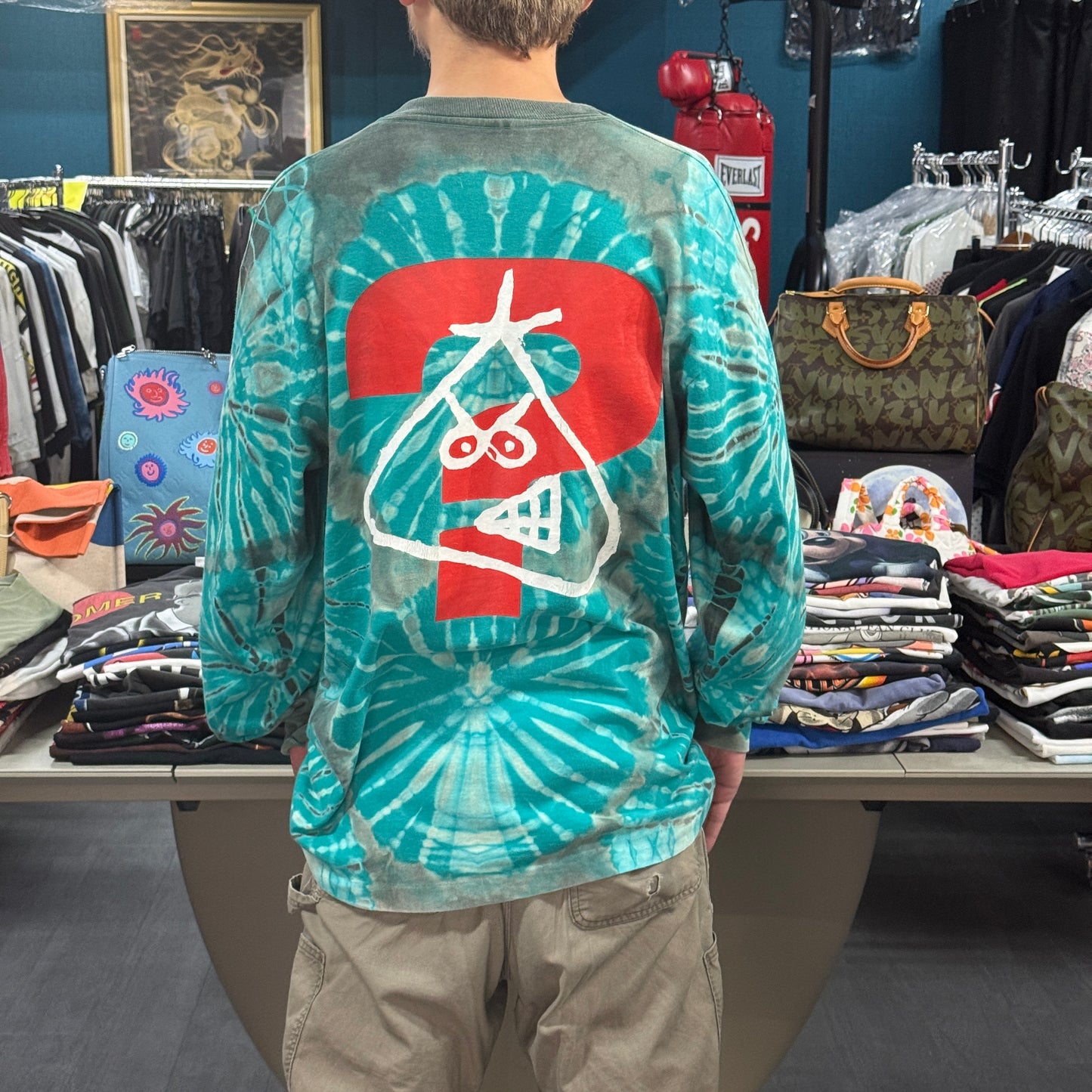 THERAPY 90s Nurse Tie-Dye Long Sleeve T-Shirt Size XL