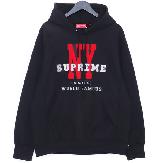 SUPREME 19AW NY Logo Hoodie Black Size M
