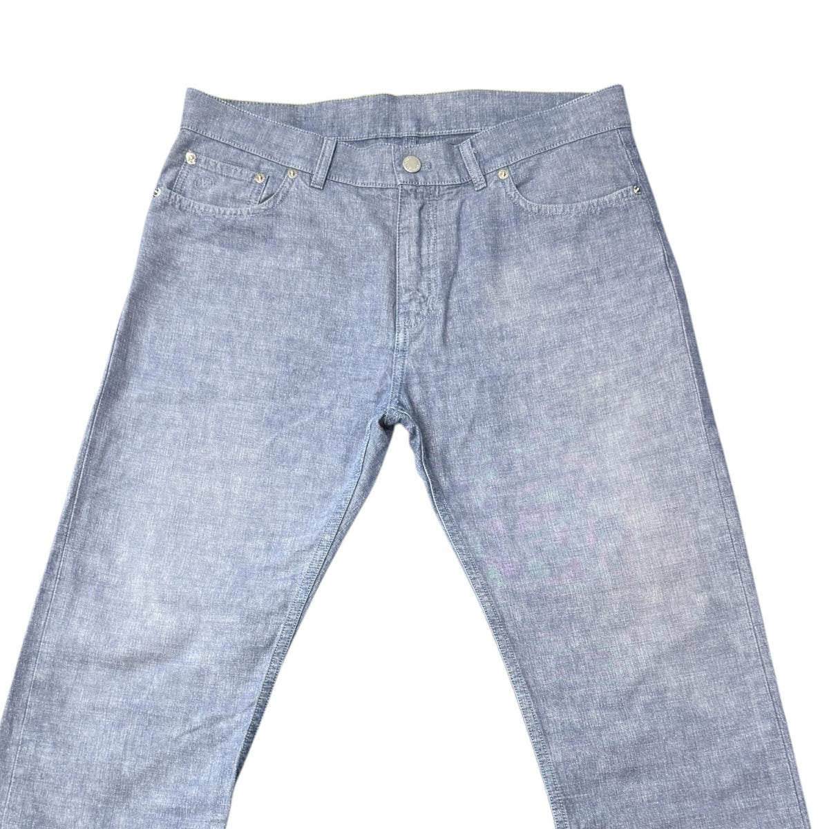 LOUIS VUITTON LV Logo Embroidered Denim Jeans Size 32