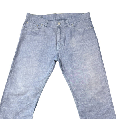 LOUIS VUITTON LV Logo Embroidered Denim Jeans Size 32