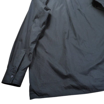 S'YTE Black Cotton Broad Regular Collar Long Sleeve Shirt Size 4