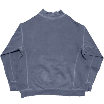 ADIDAS 1980s Washed Cotton Sweatshirt Light Blue Size L