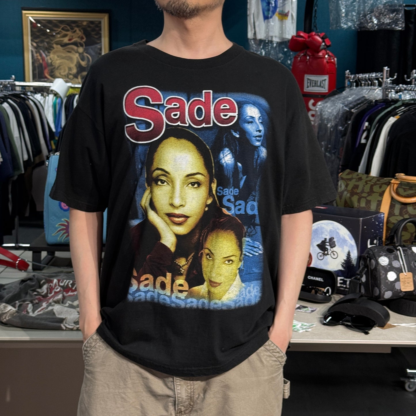 SADE 00s "LOVERS ROCK TOUR" Multi Photo Rap Tee Size XL