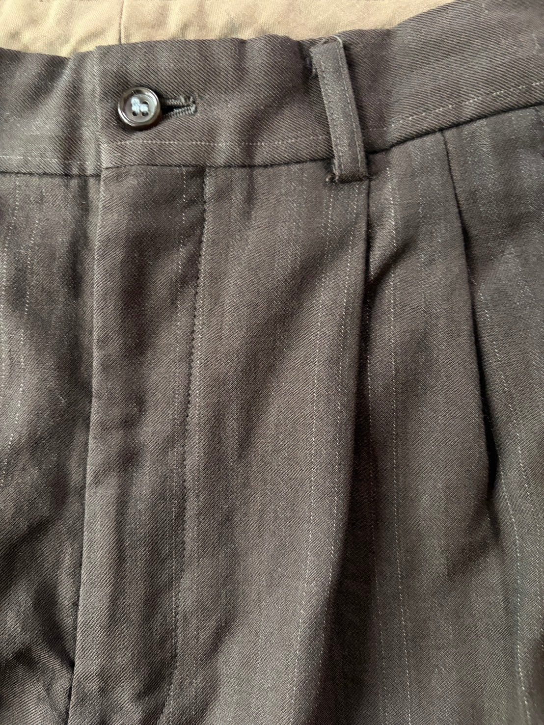 COMME des GARCONS HOMME AW90 Wool Nylon Stripe Slacks Size M