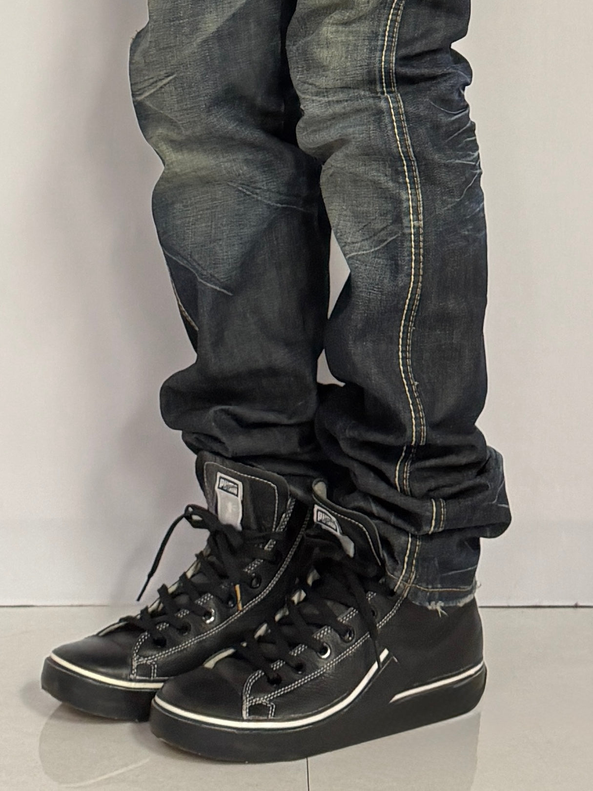 MIHARA YASUHIRO x PUMA Leather High Top Sneakers Size 26cm