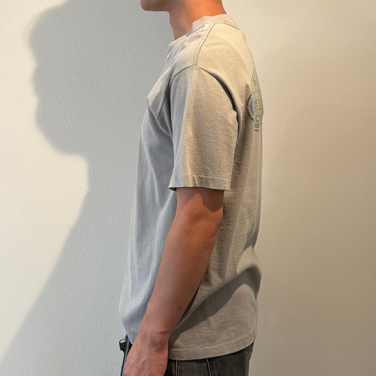 Stussy Vintage 90s-00s graphic print tee Gray Size M