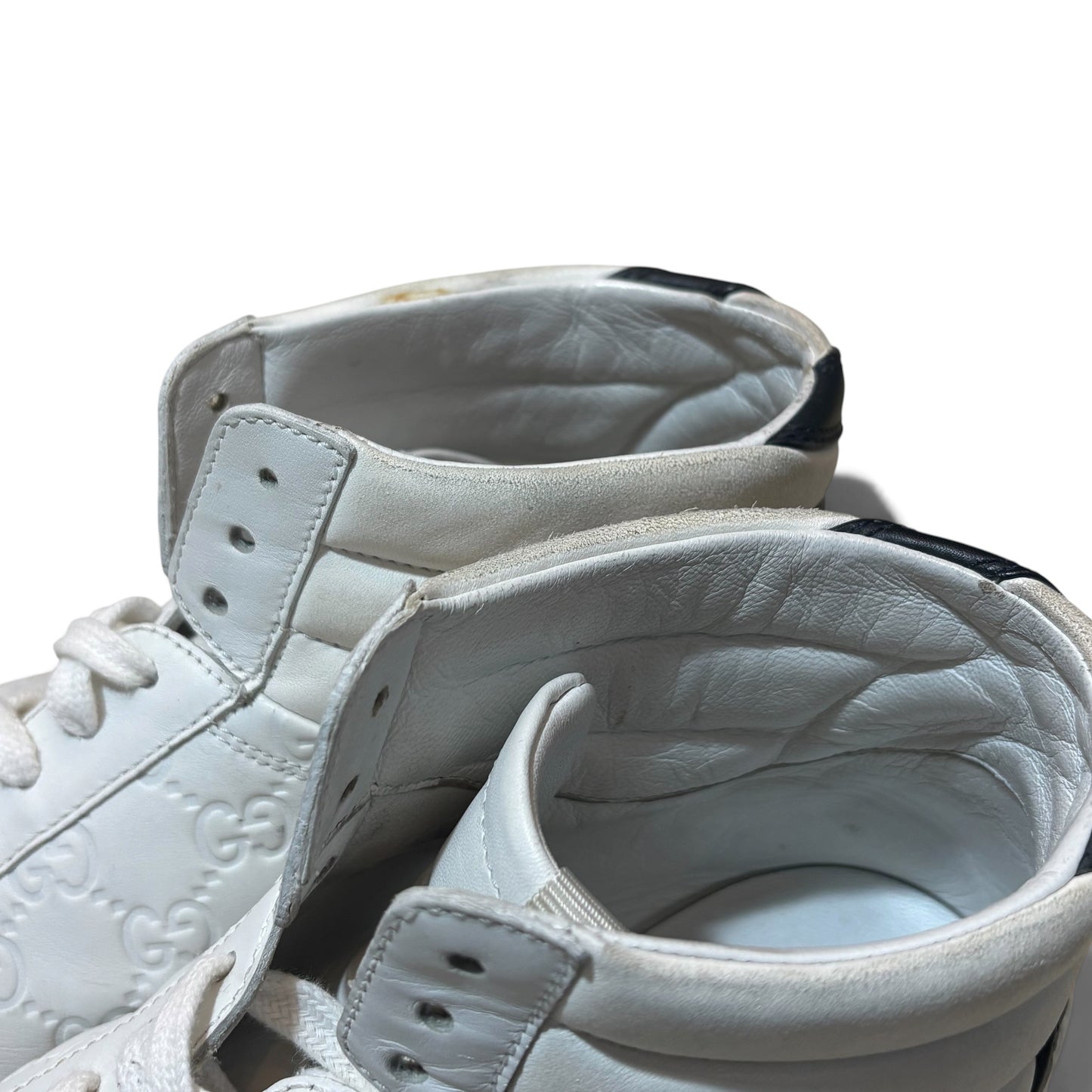 GUCCI Monogram High-Top Sneakers Size 8