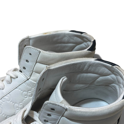 GUCCI Monogram High-Top Sneakers Size 8