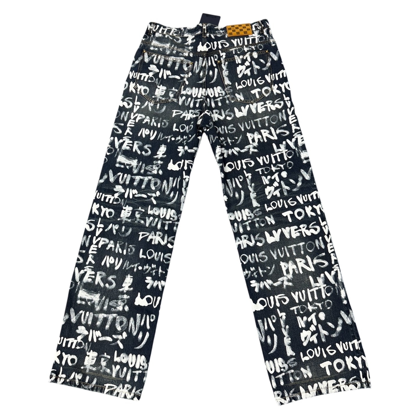 LOUIS VUITTON 25AW NIGO x Pharrell Denim Pants Size 30