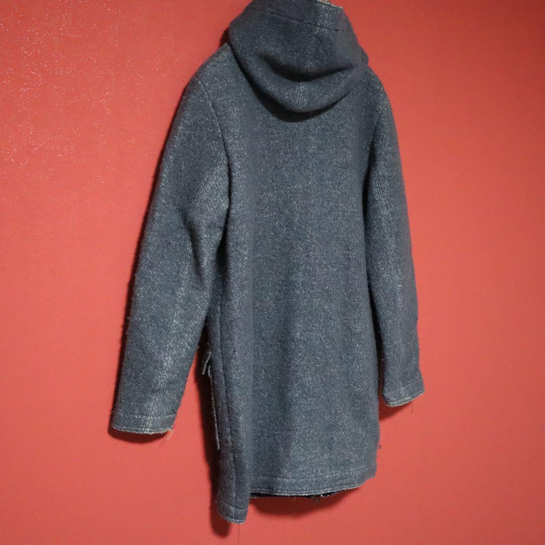 Diesel Gray Double Zip Wool Long Coat Size XS