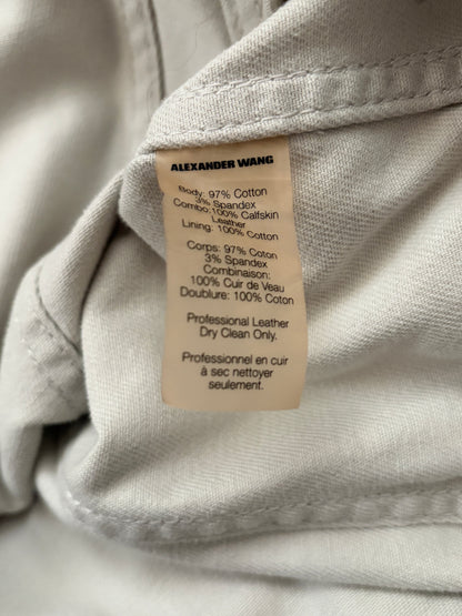 Alexander Wang Alexander Wang Beige Leather Jacket Size M