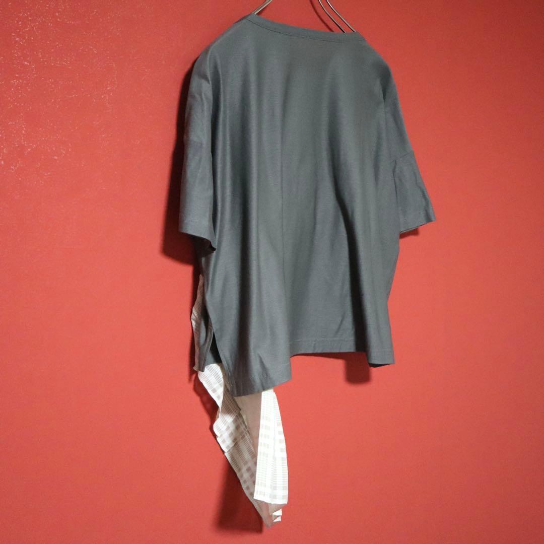 Y's Reconstructed Frill T-Shirt Size 2