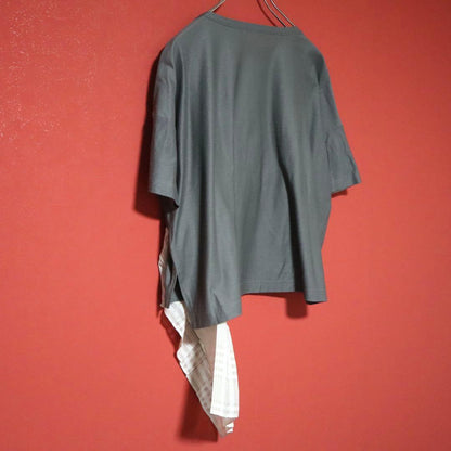 Y's Reconstructed Frill T-Shirt Size 2