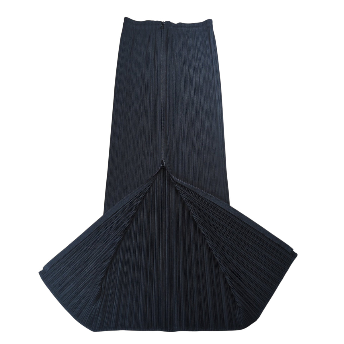 PLEATS PLEASE ISSEY MIYAKE Front Zip Skirt Black Size 3