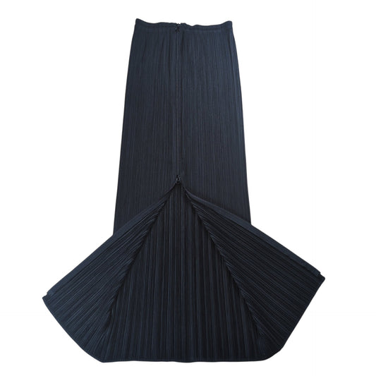 PLEATS PLEASE ISSEY MIYAKE Front Zip Skirt Black Size 3
