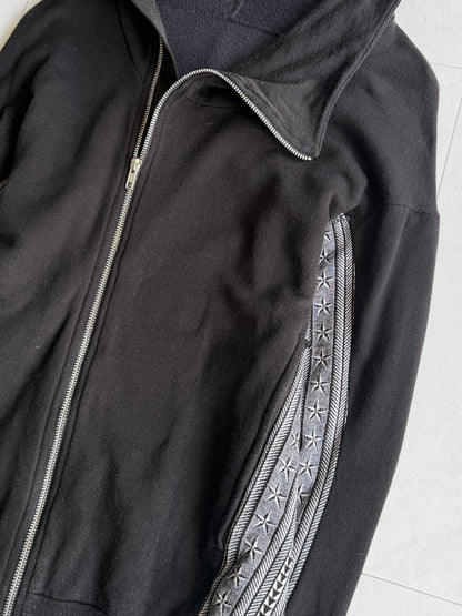 LAD MUSICAN Tribal Panel High Neck Zip Hoodie Size 44