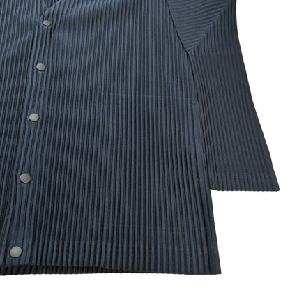 HOMME PLISSE ISSEY MIYAKE Pleats Cardigan Navy Size 3