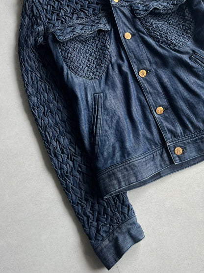 Vintage XAMPAGNE Blue Trucker Jacket Size 1