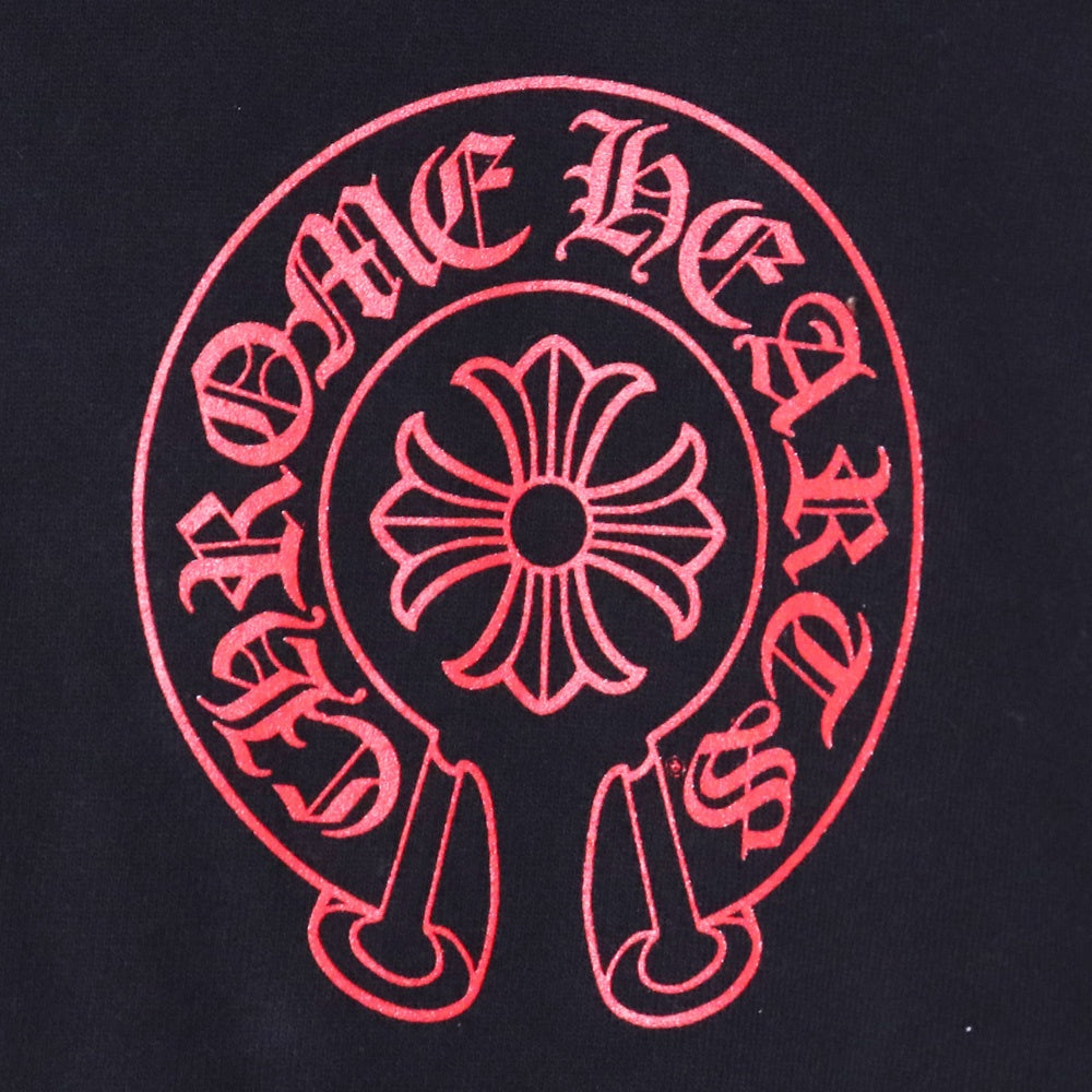 CHROME HEARTS Online Exclusive Hoodie Black/Red Size XXL