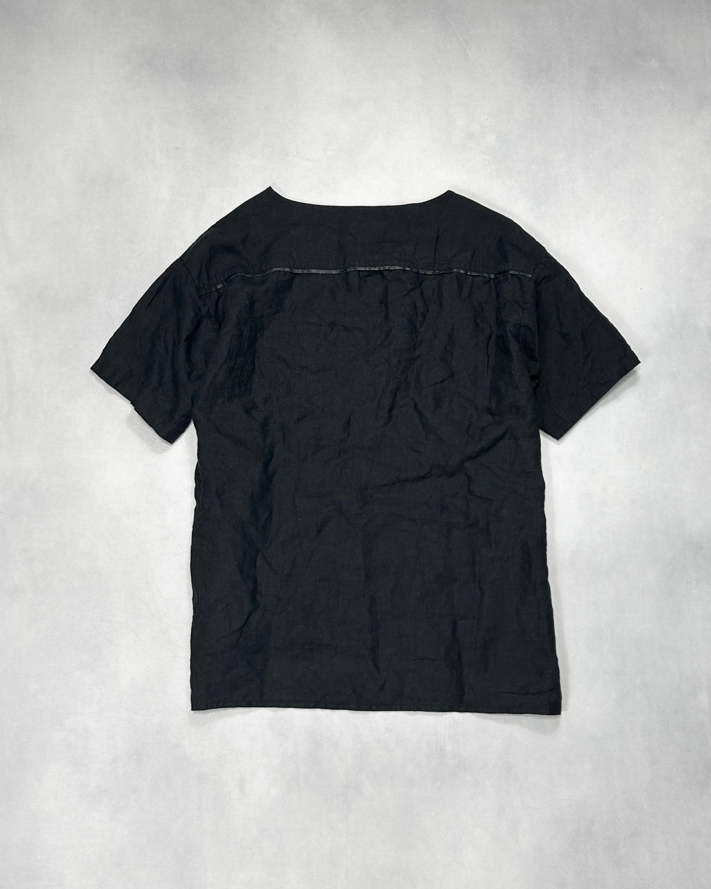 Isamu Katayama Backlash Cowhide Seam Linen Tee Size L